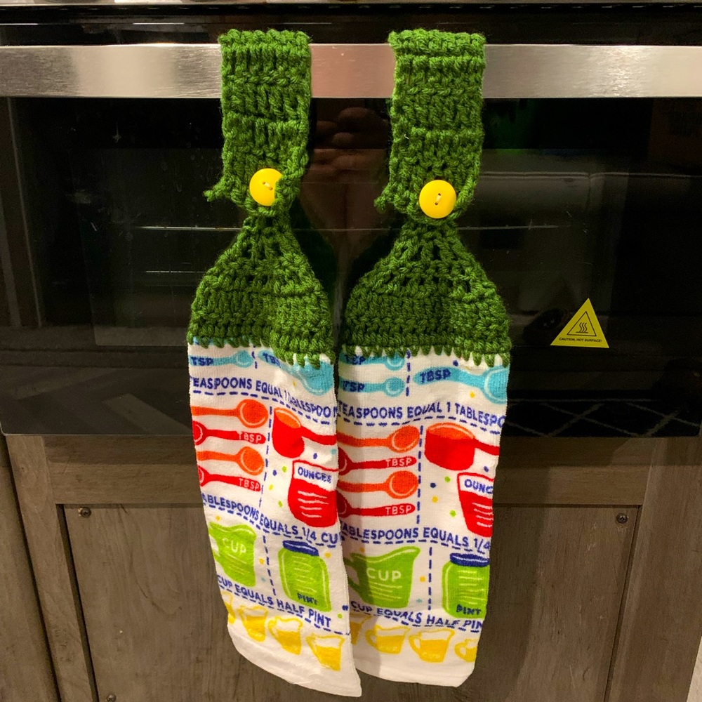 3/$15 Handmade CookingMeasurements Microfiber Hand-towel
